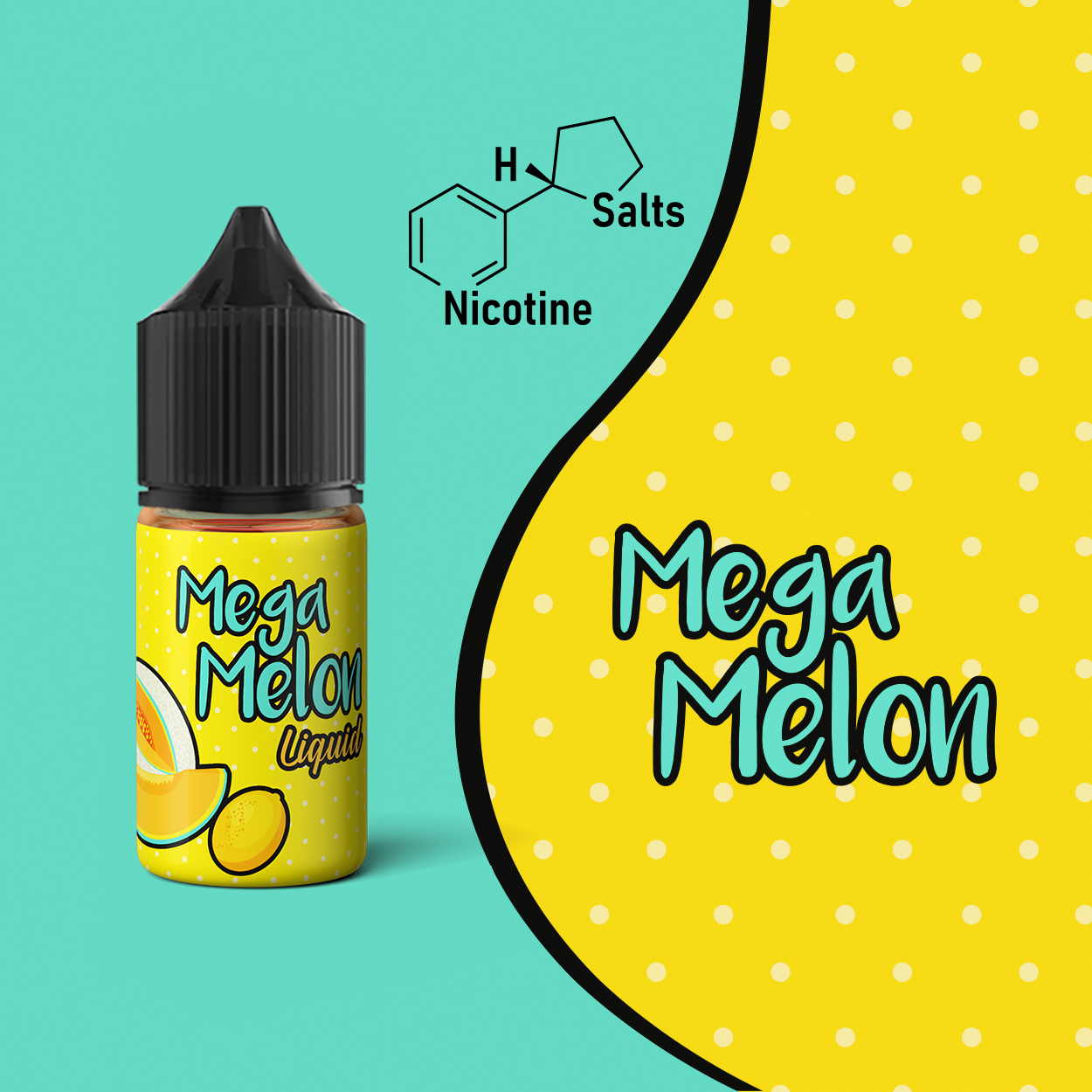 Mega Melon Salt Likit 30 ML Mega Melon Salt Likit 30 ML