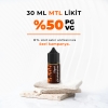 30 ML %50VG / %50PG MTL Likit