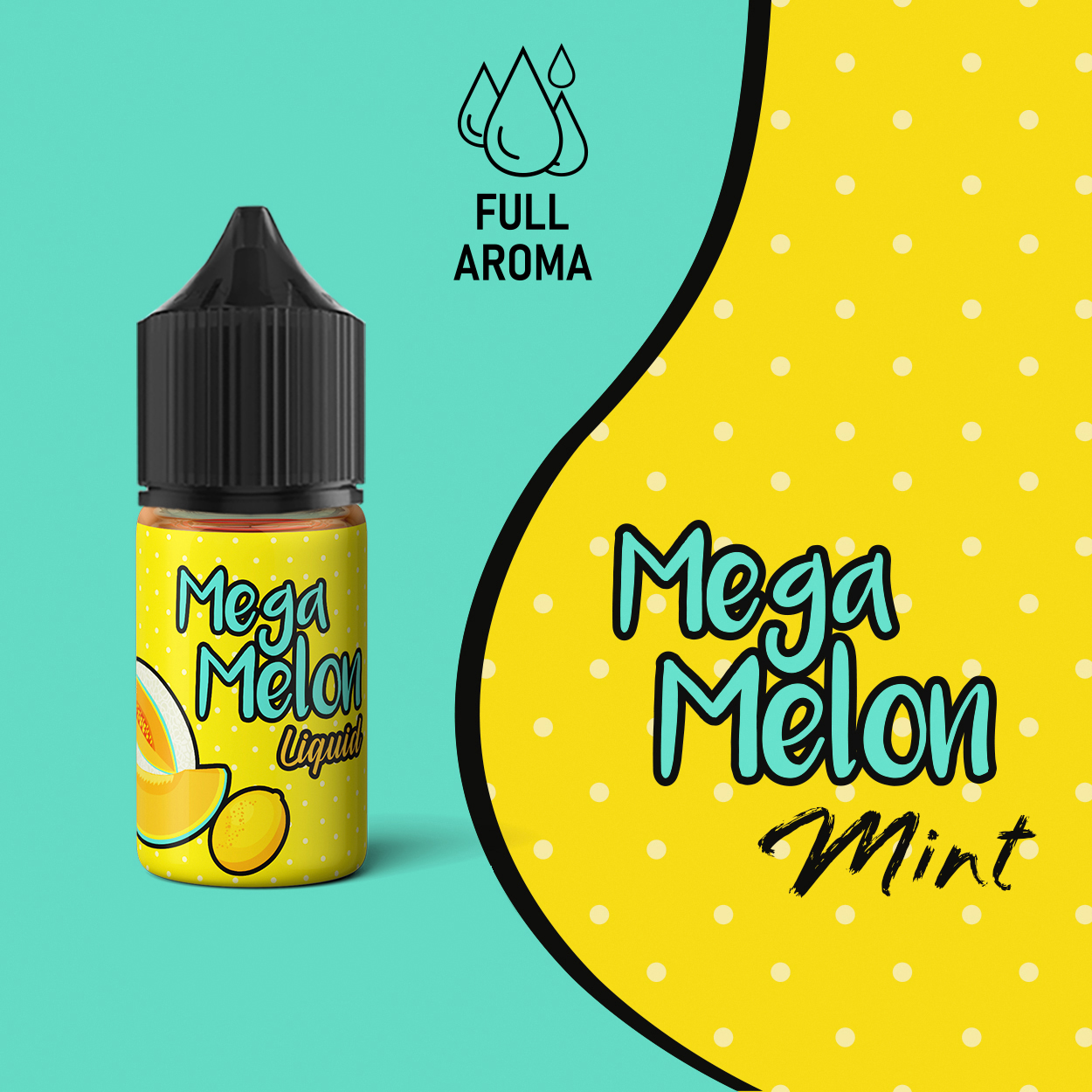 Full Aroma - Mega Melon Mint E-Likit 30 ML Full Aroma - Mega Melon Mint E-Likit 30 ML