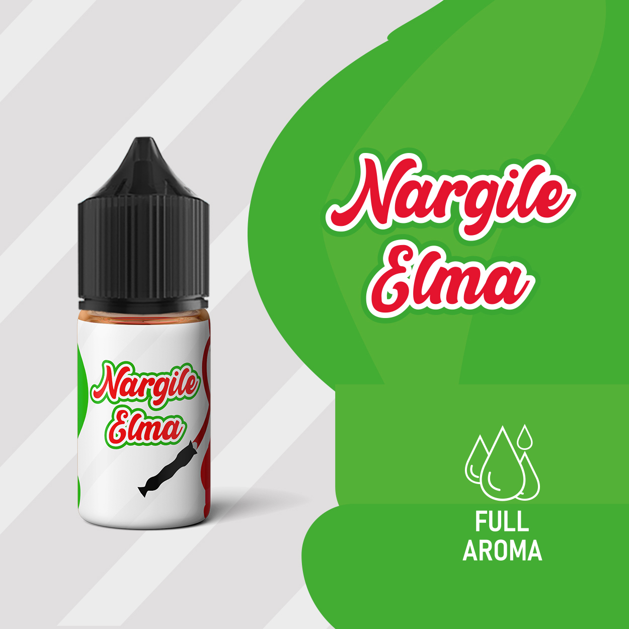 Full Aroma - Nargile Elma E-Likit 30 ML Full Aroma - Nargile Elma E-Likit 30 ML