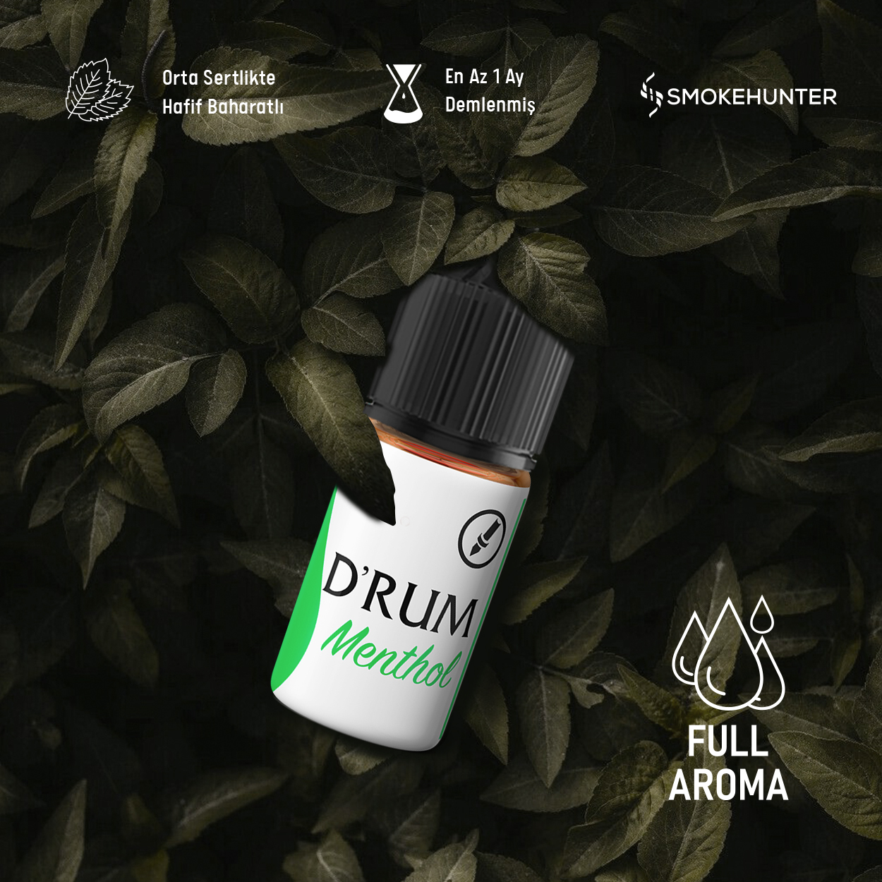 Full Aroma - D'rum Menthol E-Likit 30 ML Full Aroma - D'rum Menthol E-Likit 30 ML