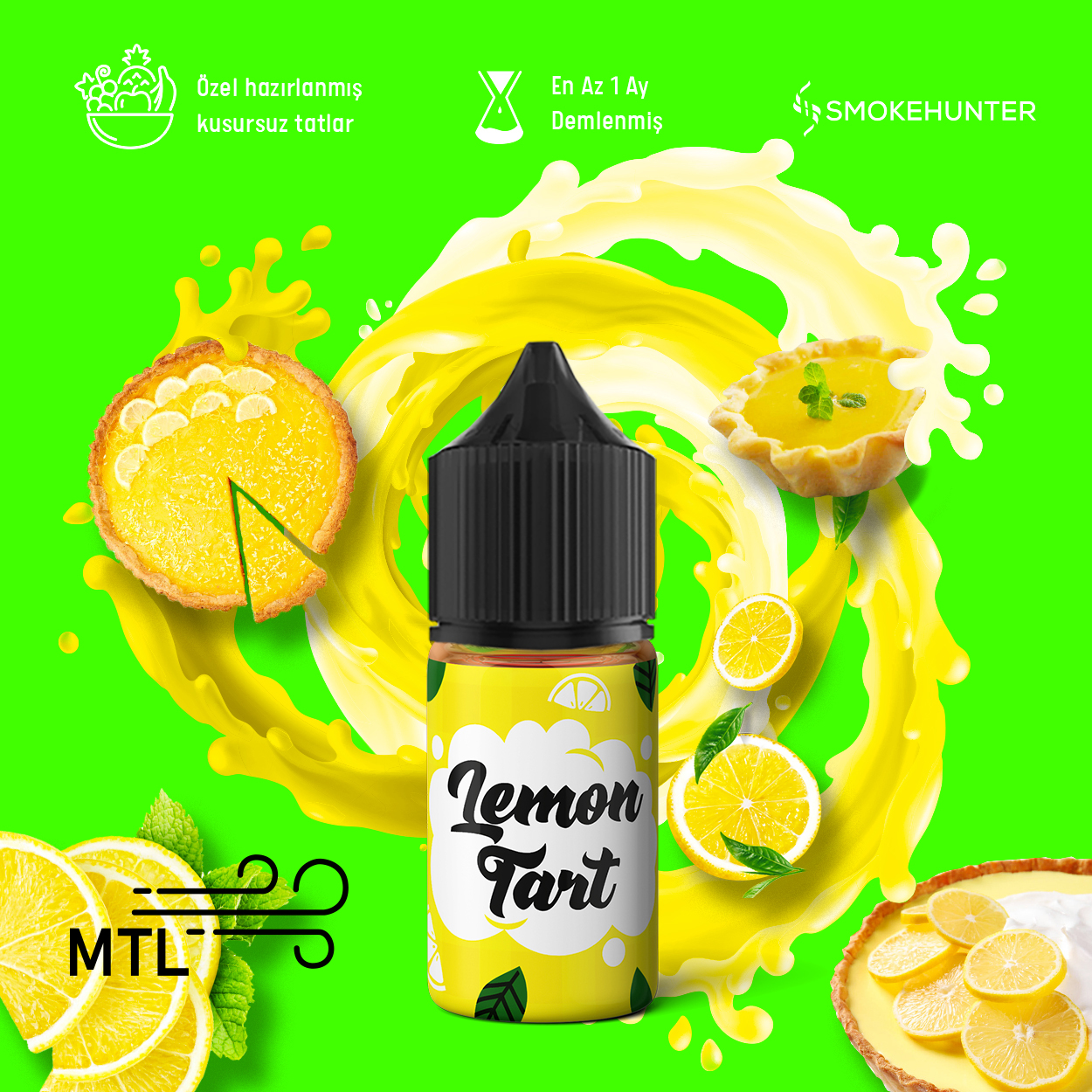 MTL - Lemon Tart E-Likit 30 ML MTL - Lemon Tart E-Likit 30 ML