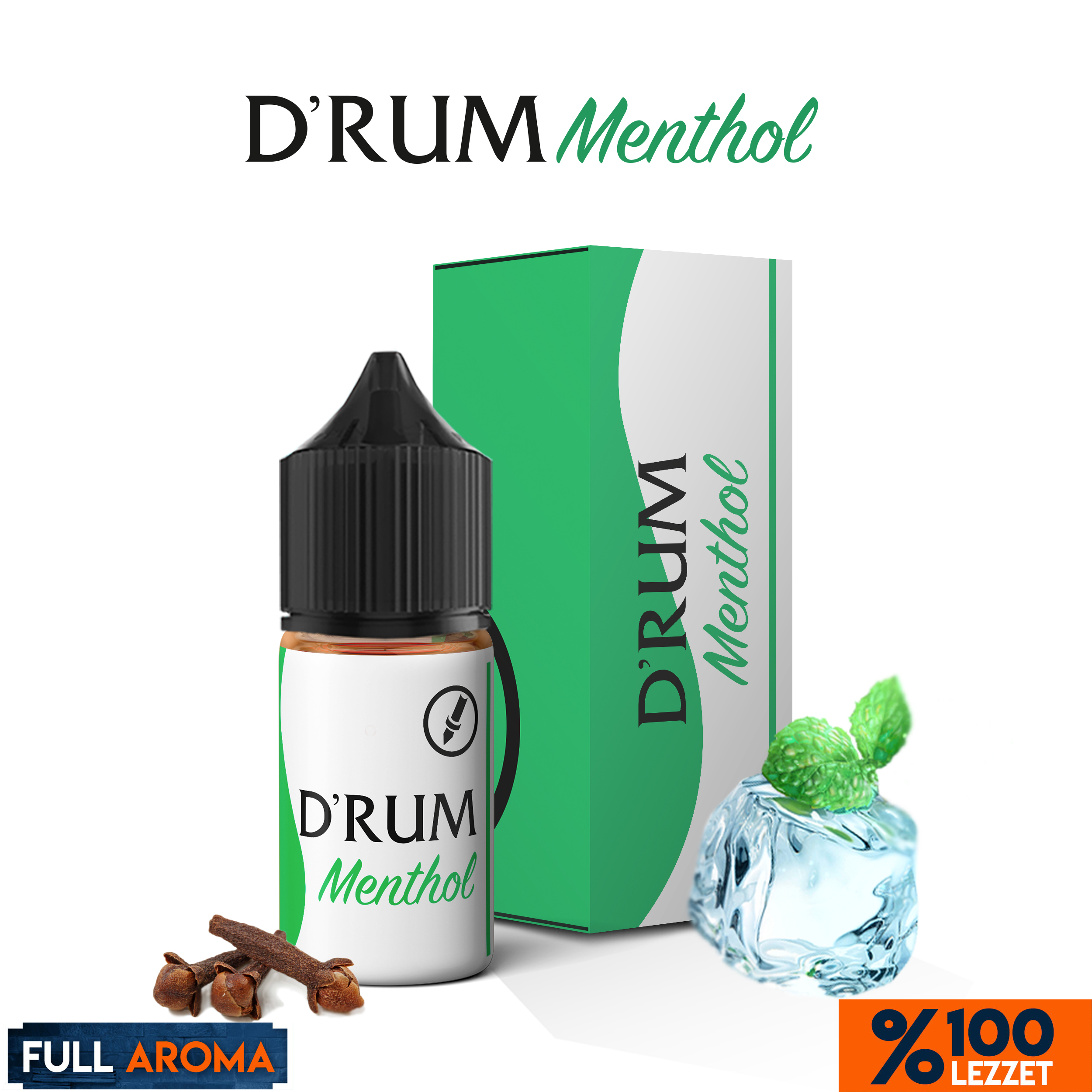 Full Aroma - D'rum Menthol E-Likit 30 ML Full Aroma - D'rum Menthol E-Likit 30 ML