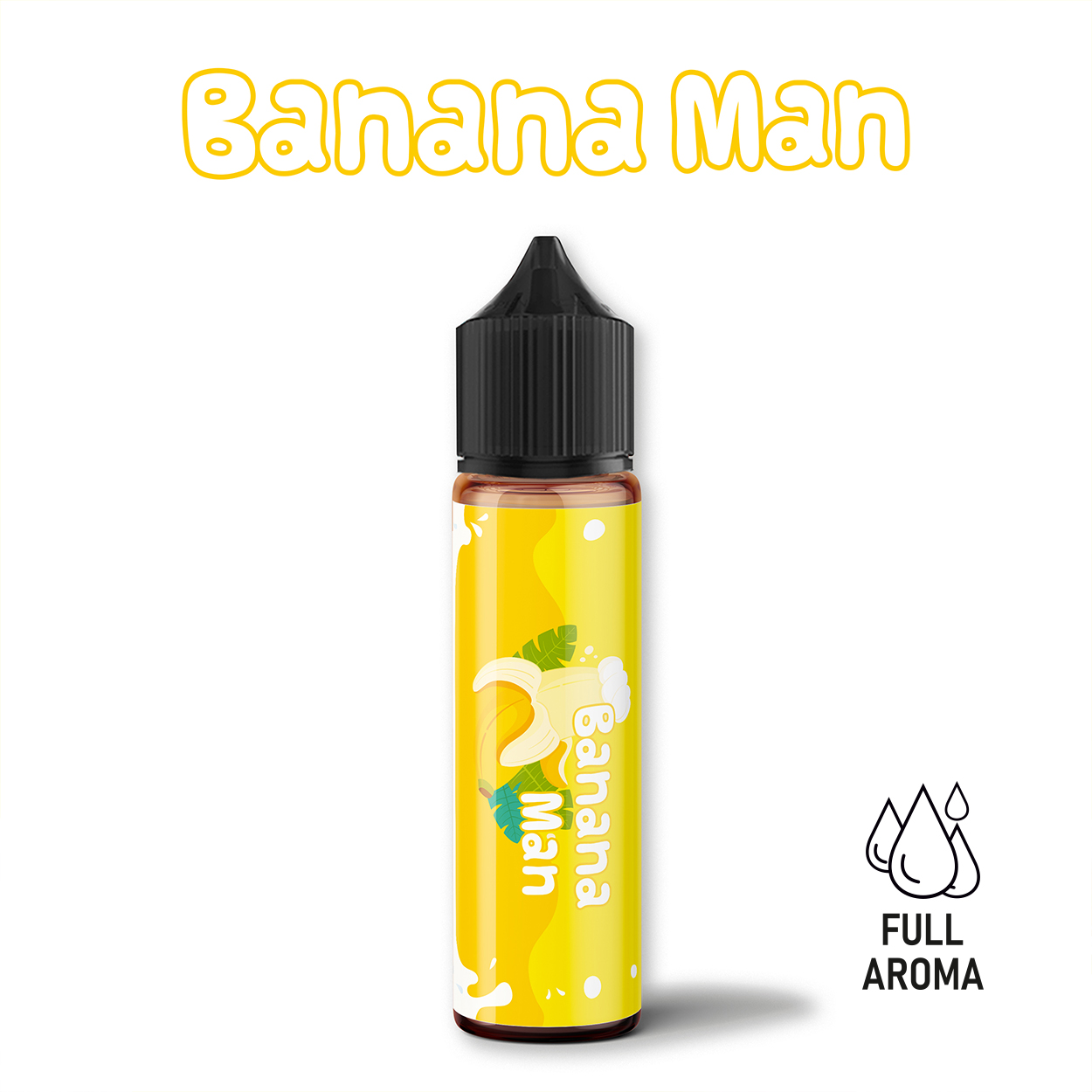 1Full Aroma - Banana Man E-Likit 60 ML Full Aroma - Banana Man E-Likit 60 ML