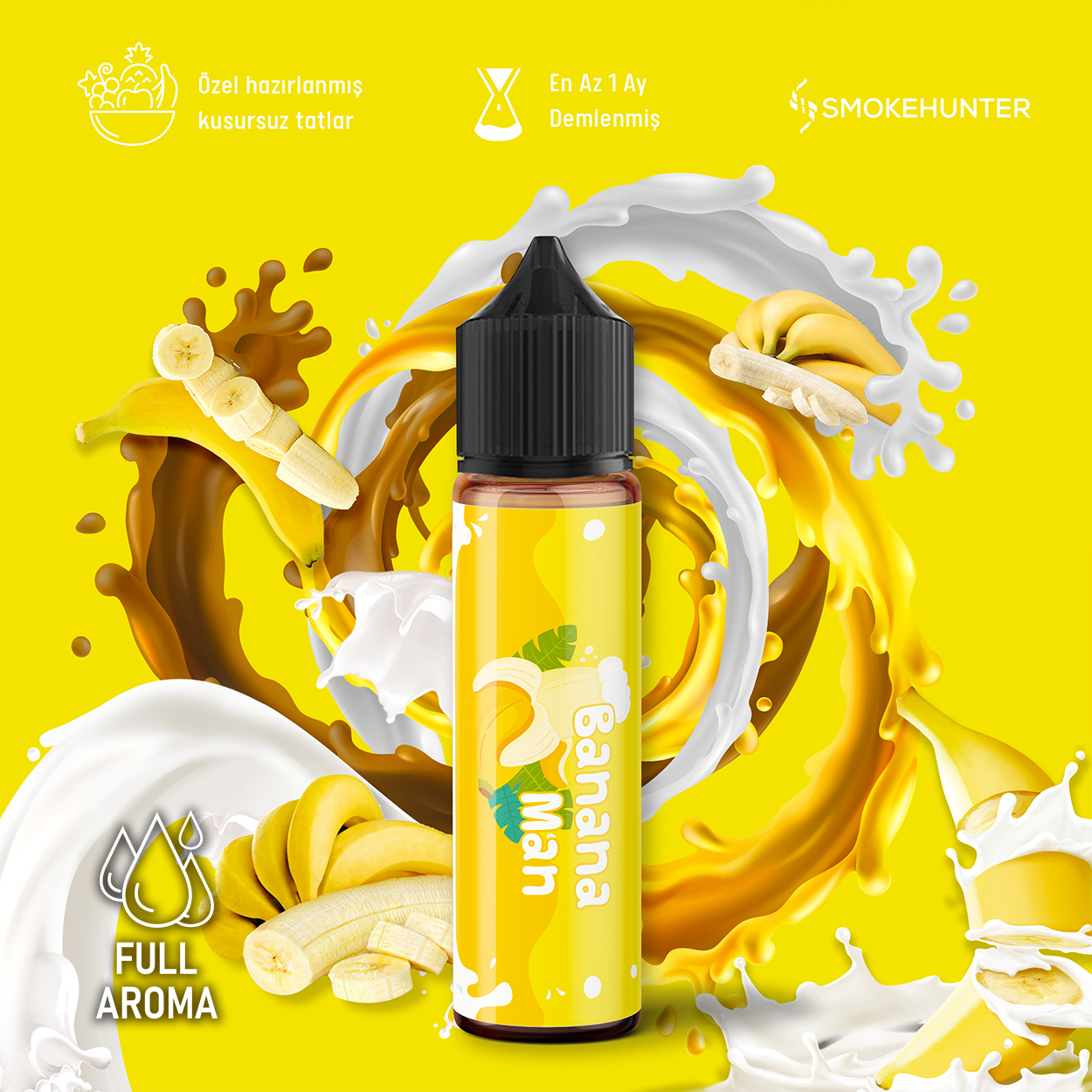 Full Aroma - Banana Man E-Likit 60 ML Full Aroma - Banana Man E-Likit 60 ML
