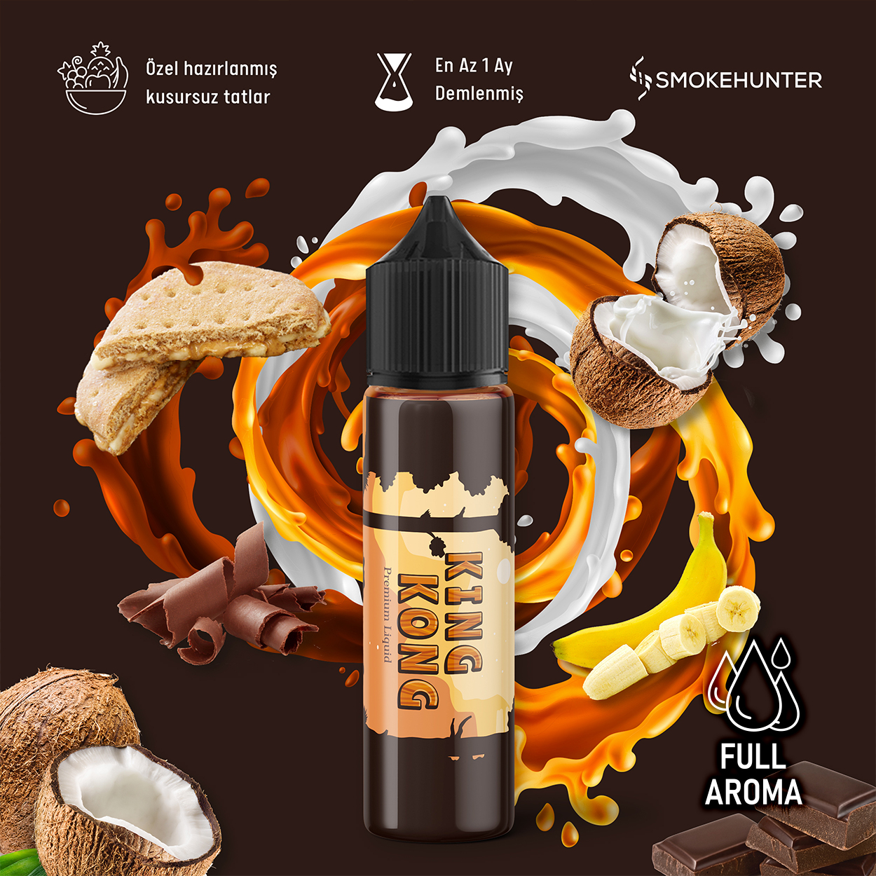 Full Aroma - King Kong E-Likit 60 ML Full Aroma - King Kong E-Likit 60 ML
