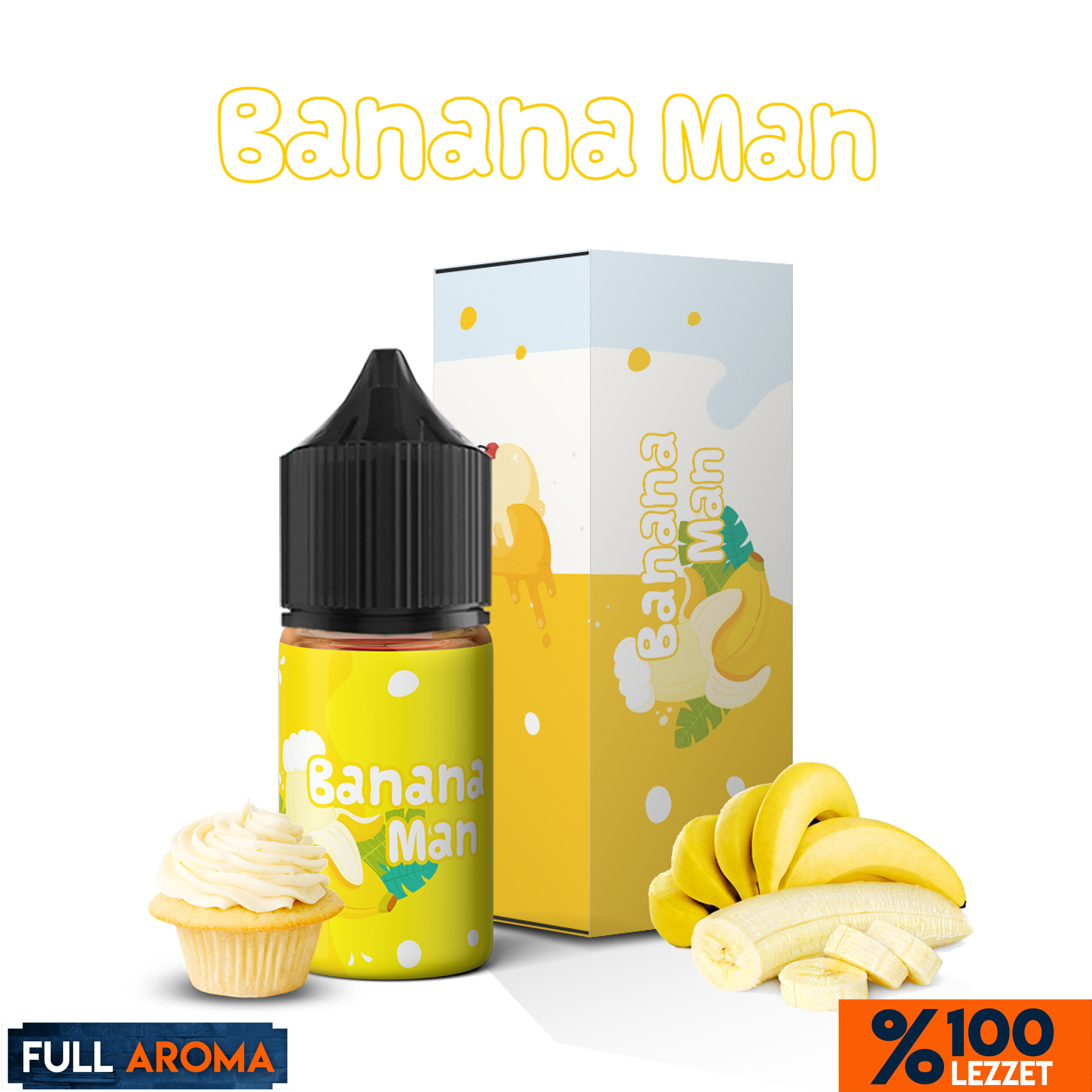Full Aroma - Banana Man E-Likit 30 ML Full Aroma - Banana Man E-Likit 30 ML