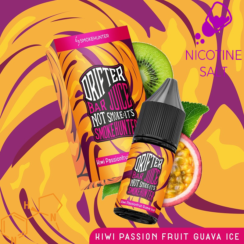 Drifter Bar Kiwi Passion Fruit Guava Ice SALT E-Likit
